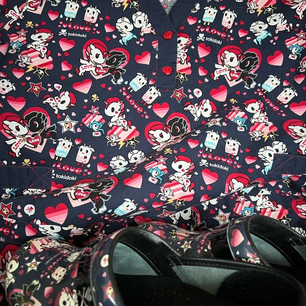 tokidoki by Koi Scrub Top in Size Medium - Picture 5 of 6